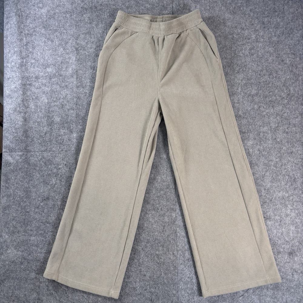 Halara Wide Leg Corduroy Pants Beige Size M